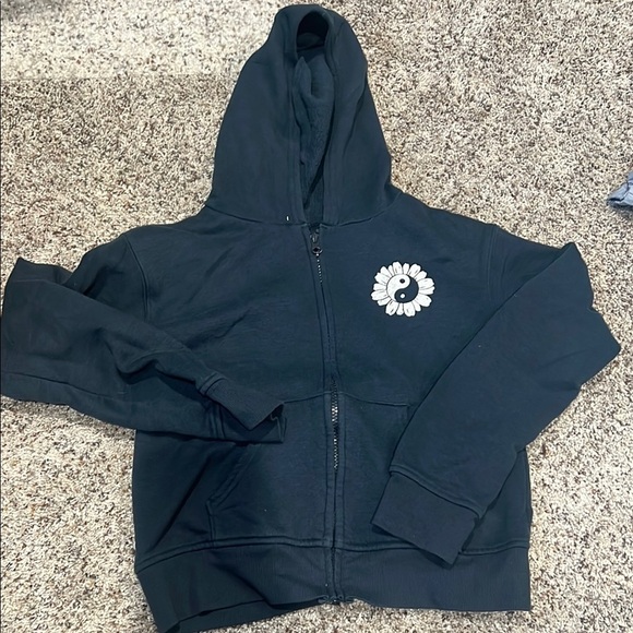 Kids Black Hoodie and Sweatpants Set - Picture 2 of 6